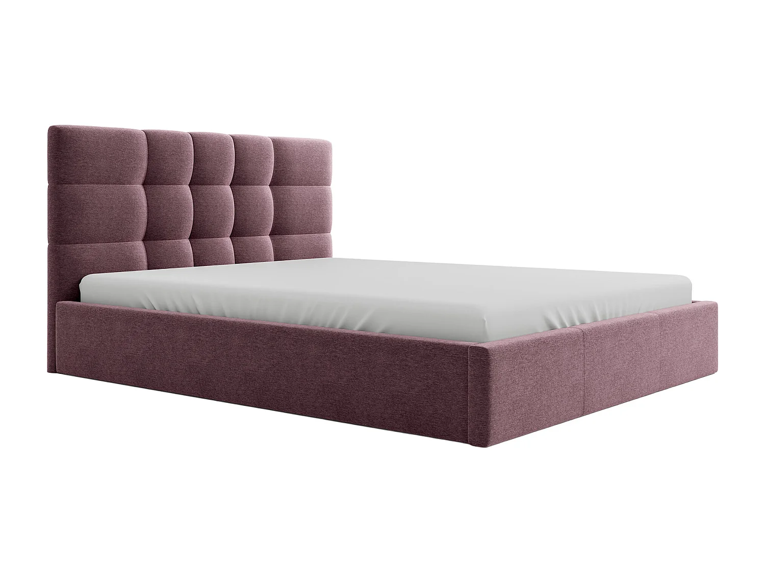 Bed met opbergruimte 180 x 200 cm - Stof - Bordeaux - ELIAVA