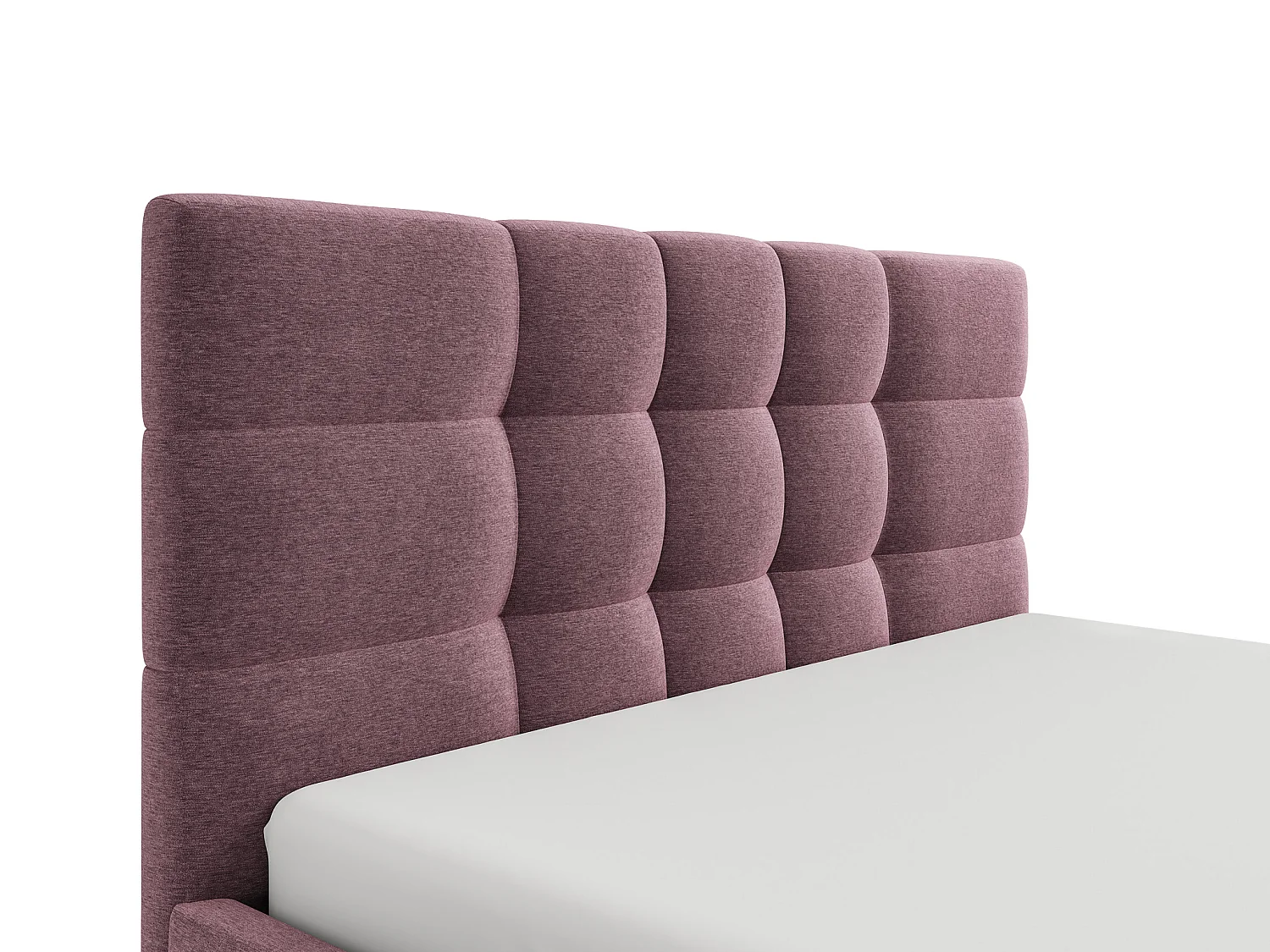 Bed met opbergruimte 180 x 200 cm - Stof - Bordeaux - ELIAVA