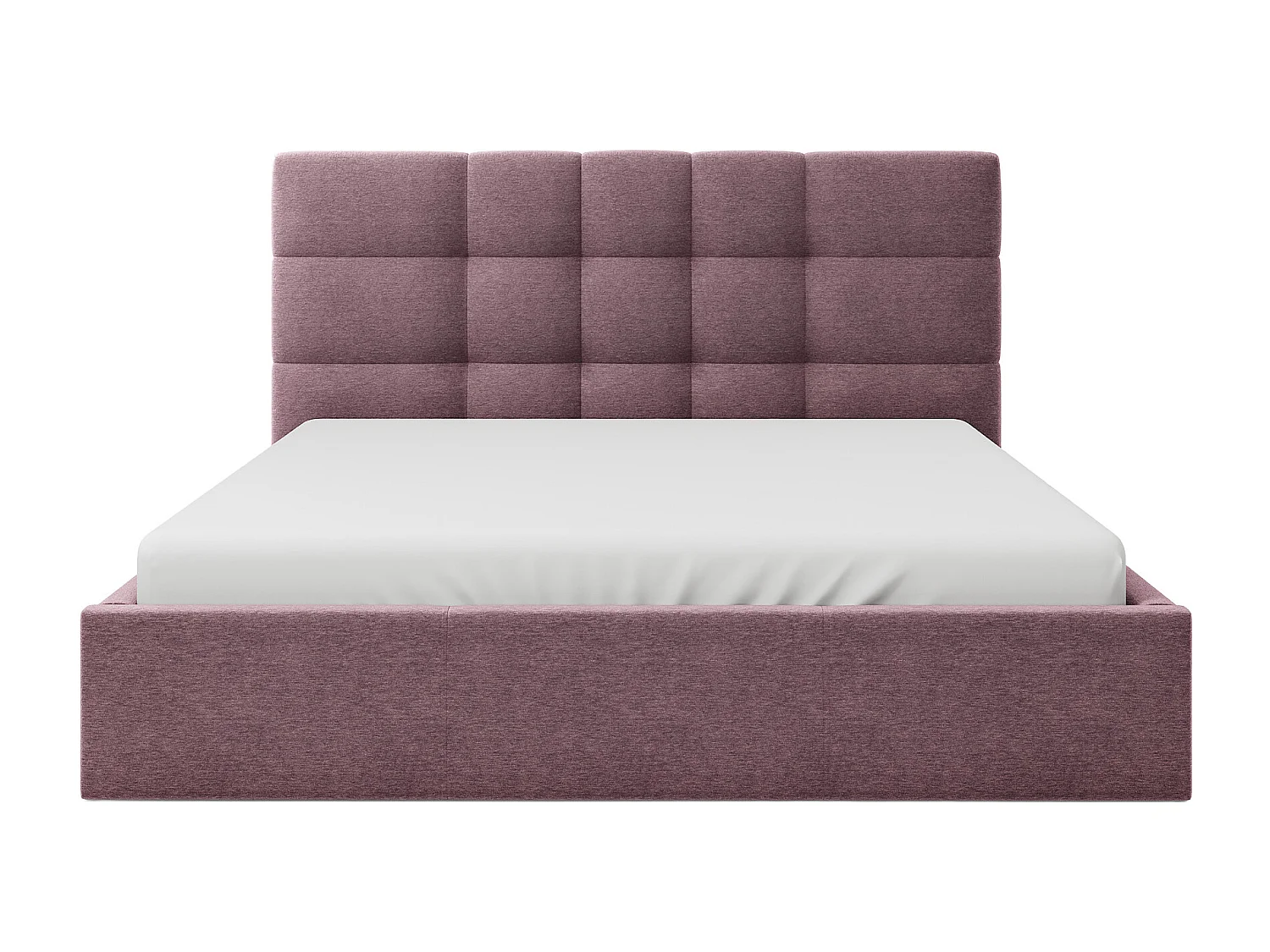 Bed met opbergruimte 180 x 200 cm - Stof - Bordeaux - ELIAVA