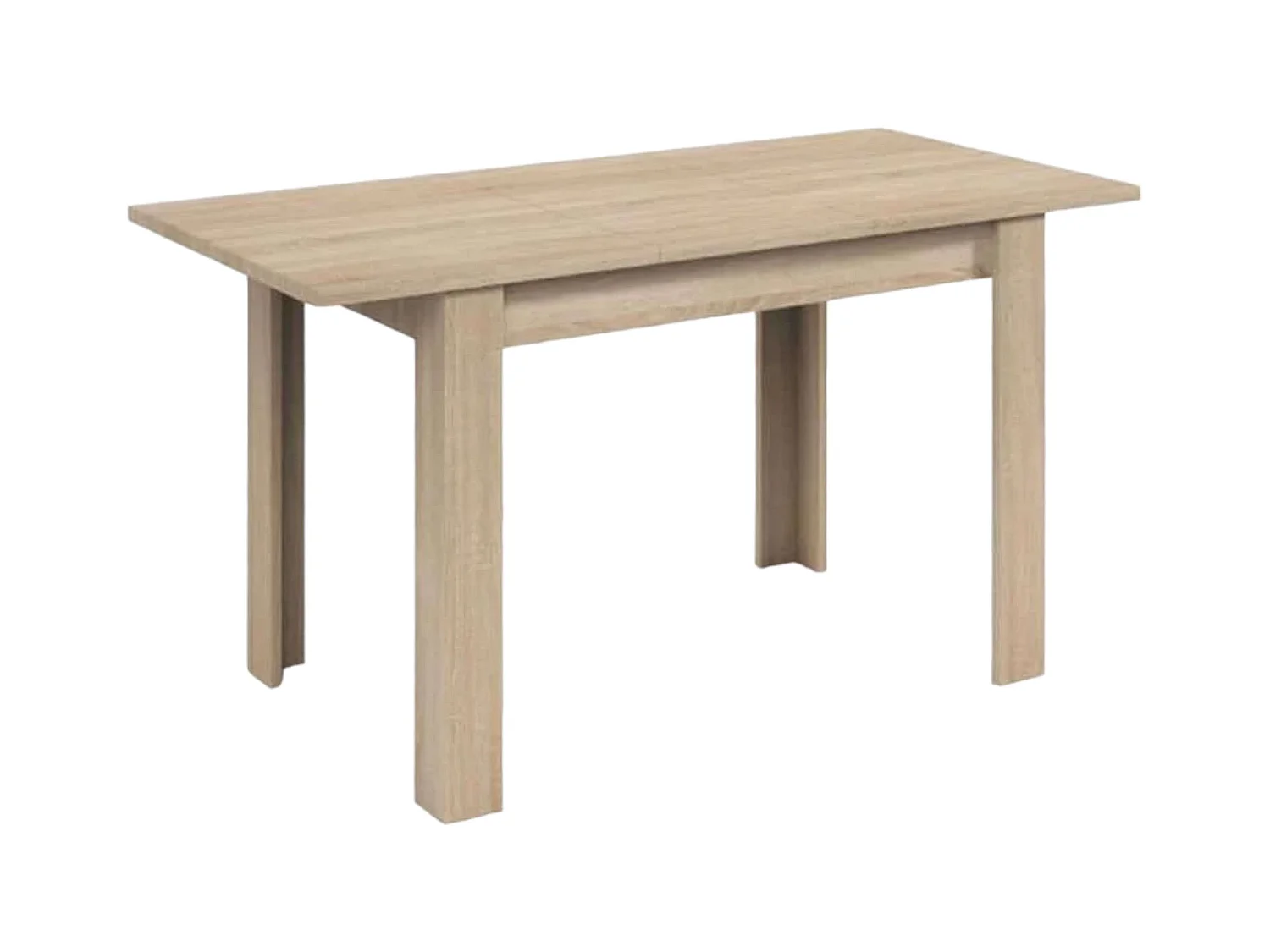 Pack comedor mesa extensible 140-190 cm roble + 4 sillas blancas roble