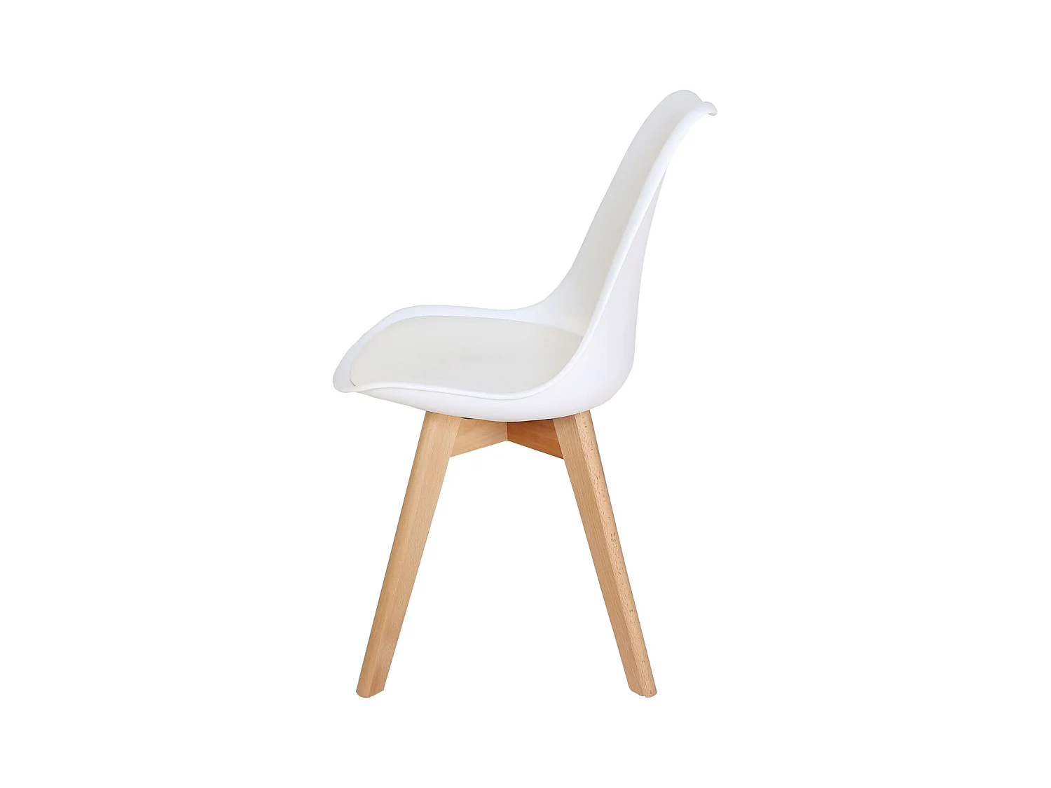 Pack comedor mesa extensible 140-190 cm roble + 4 sillas blancas roble