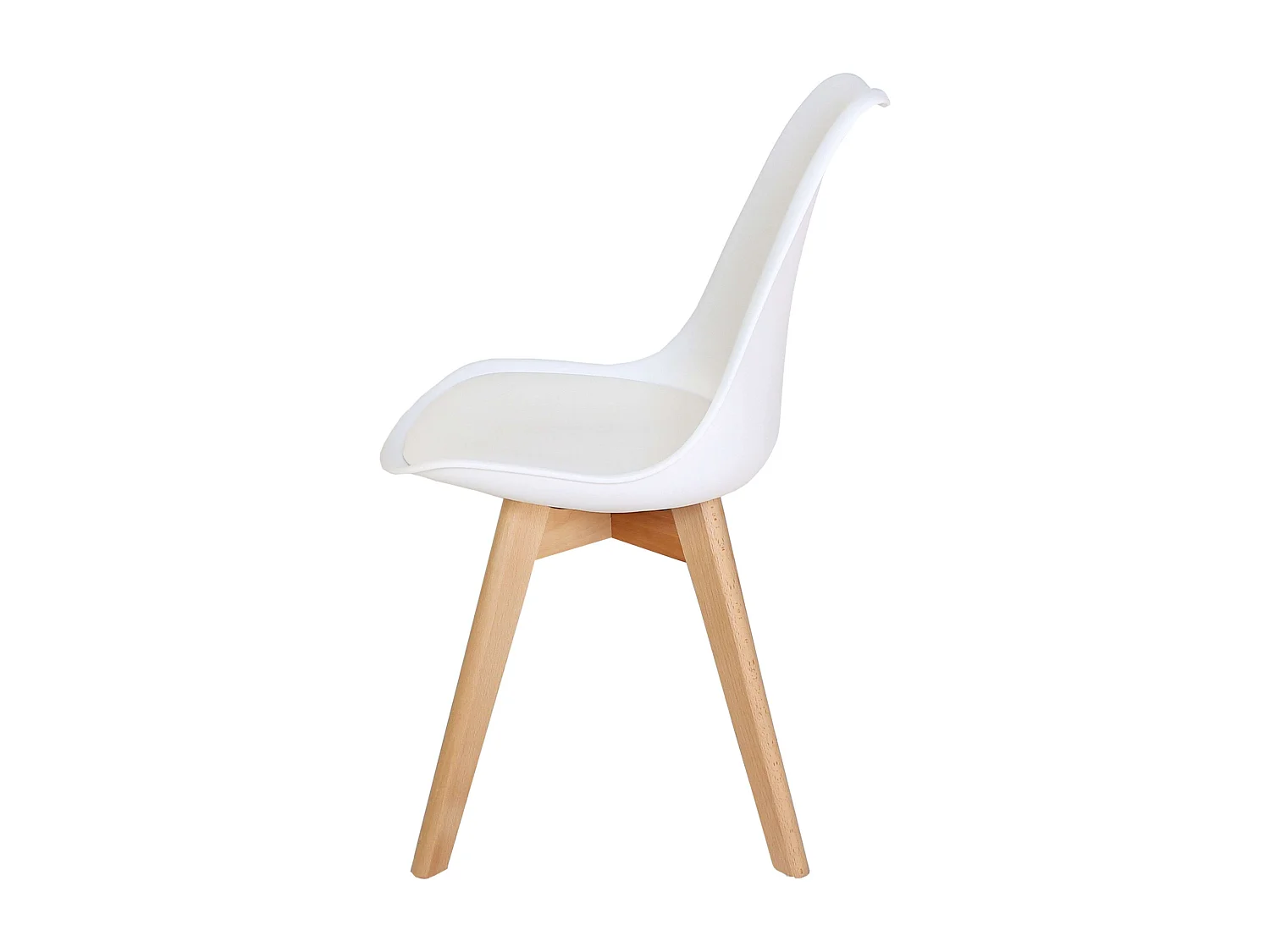 Pack comedor mesa extensible 140-190 cm roble + 4 sillas blancas roble