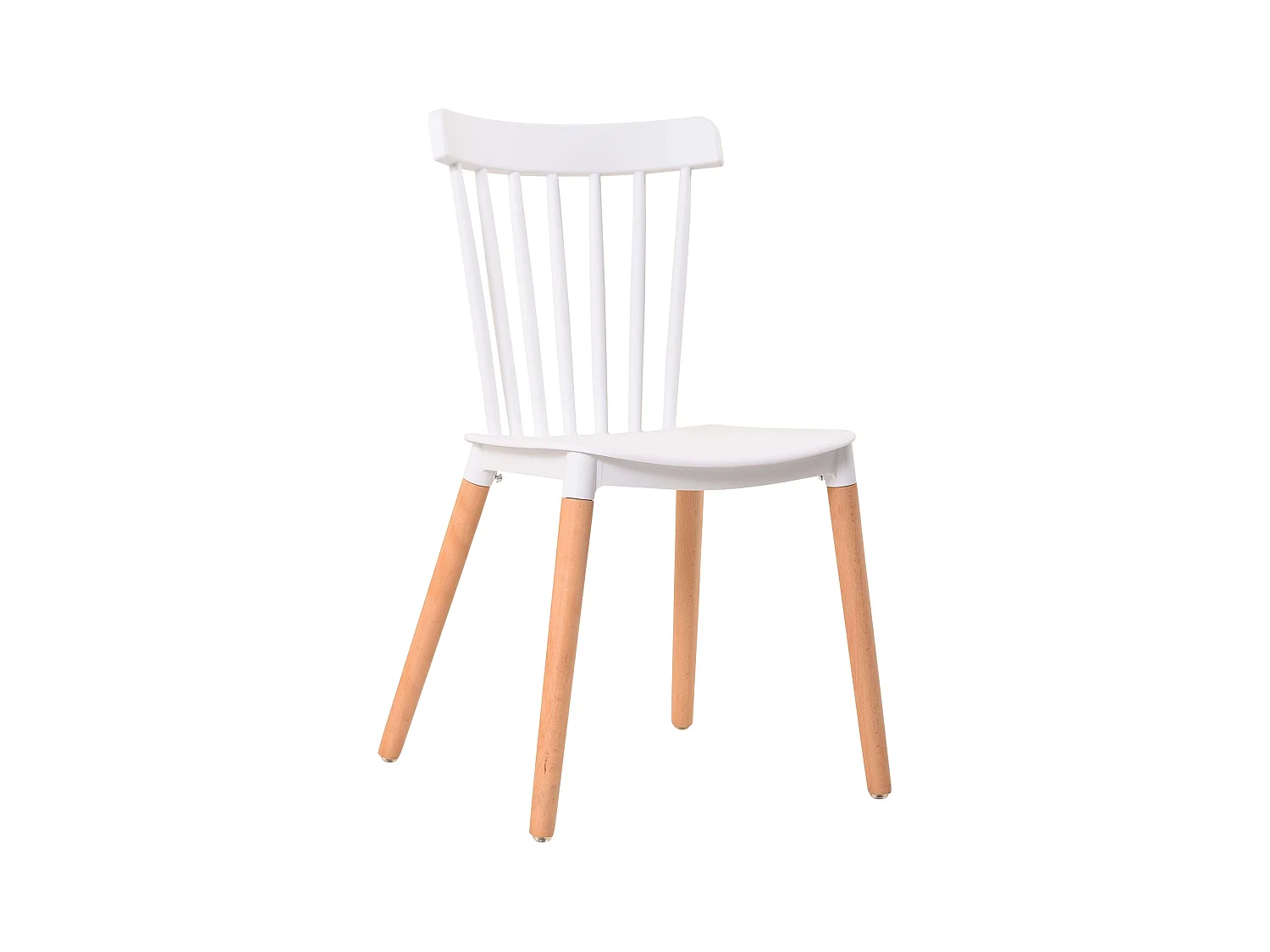 Pack mesa comedor extensible Livre blanco artik y roble + 2 sillas Alna