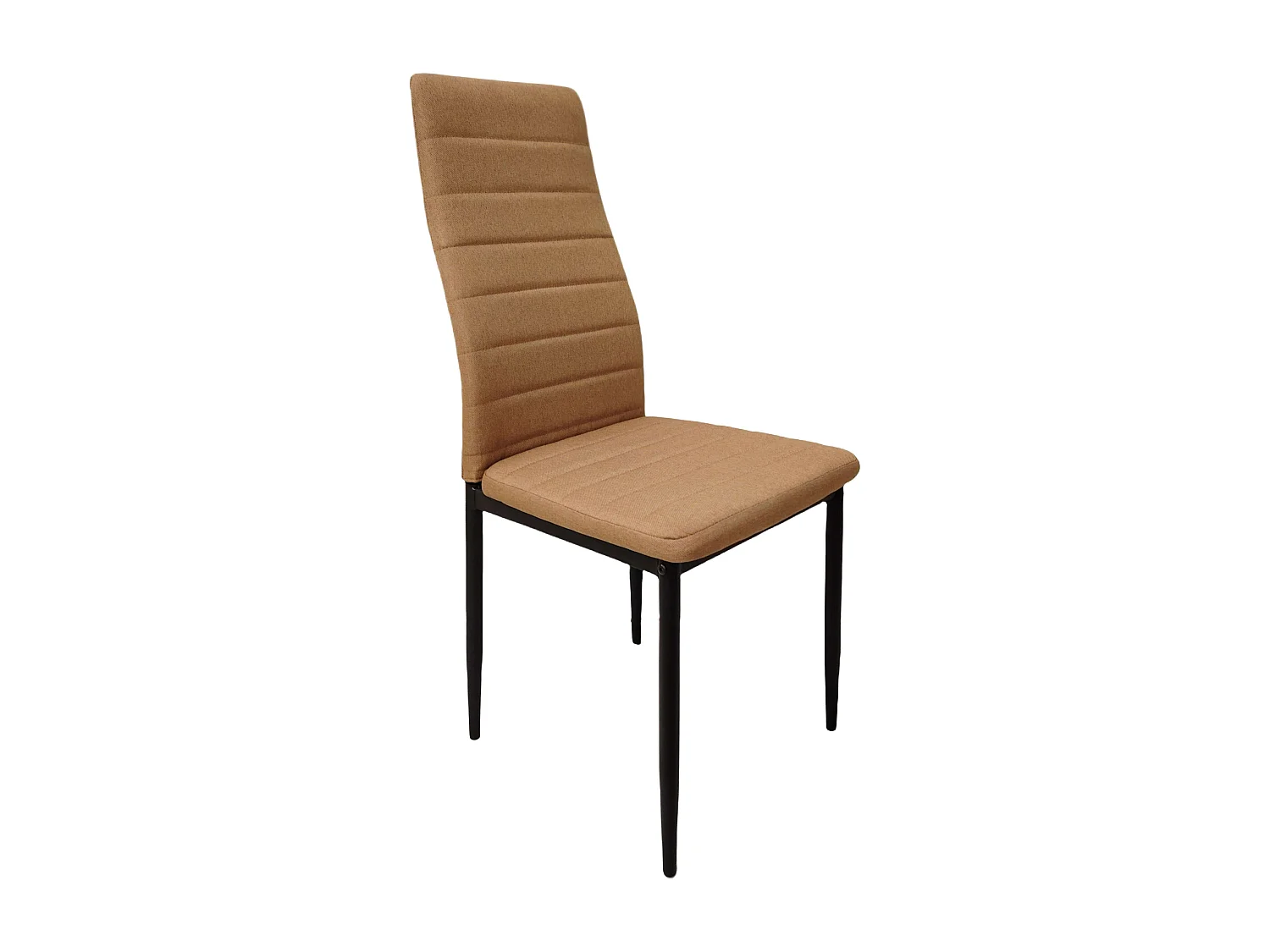 Pack comedor mesa extensible roble/blanco y 4 sillas marrón/patas negras