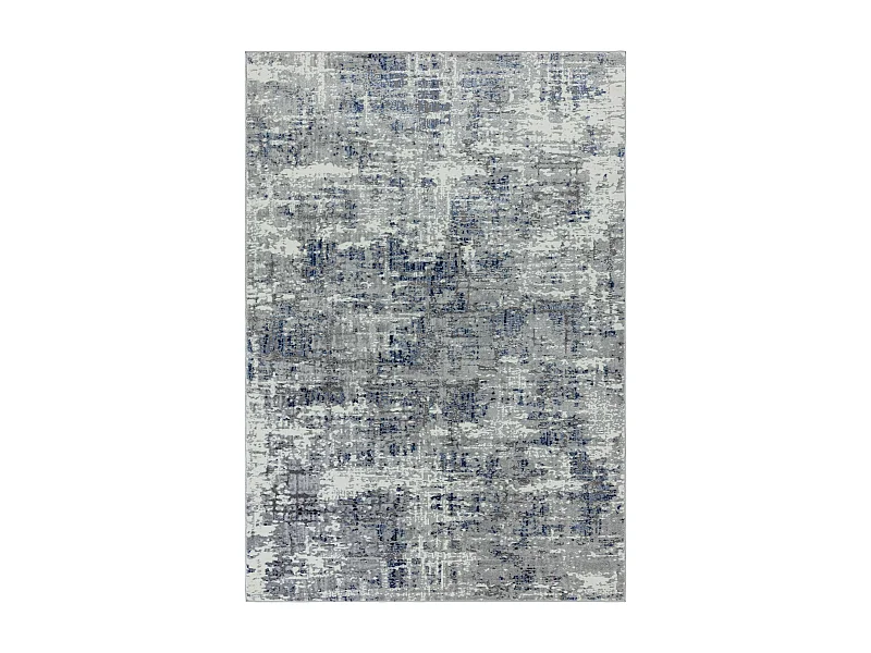 Tapis Abstrait - 120x170cm - blanc, bleu, gris - Orion Abstract Blue