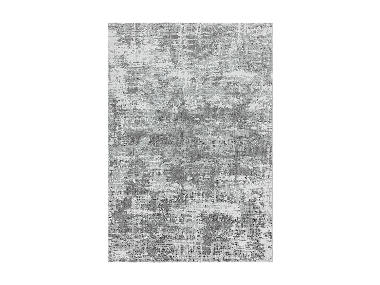 Tapis Abstrait - 200x290cm - blanc, gris - Orion Abstract Silver