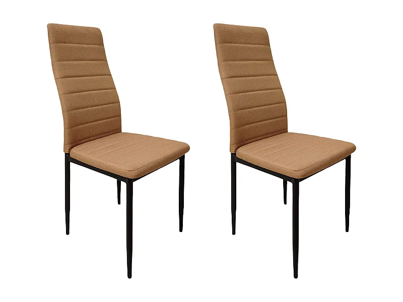 Pack de 2 Sillas Marrónes Salón Comedor, Sillas Avat Estilo Moderno en Marrón 43x93x43 cm