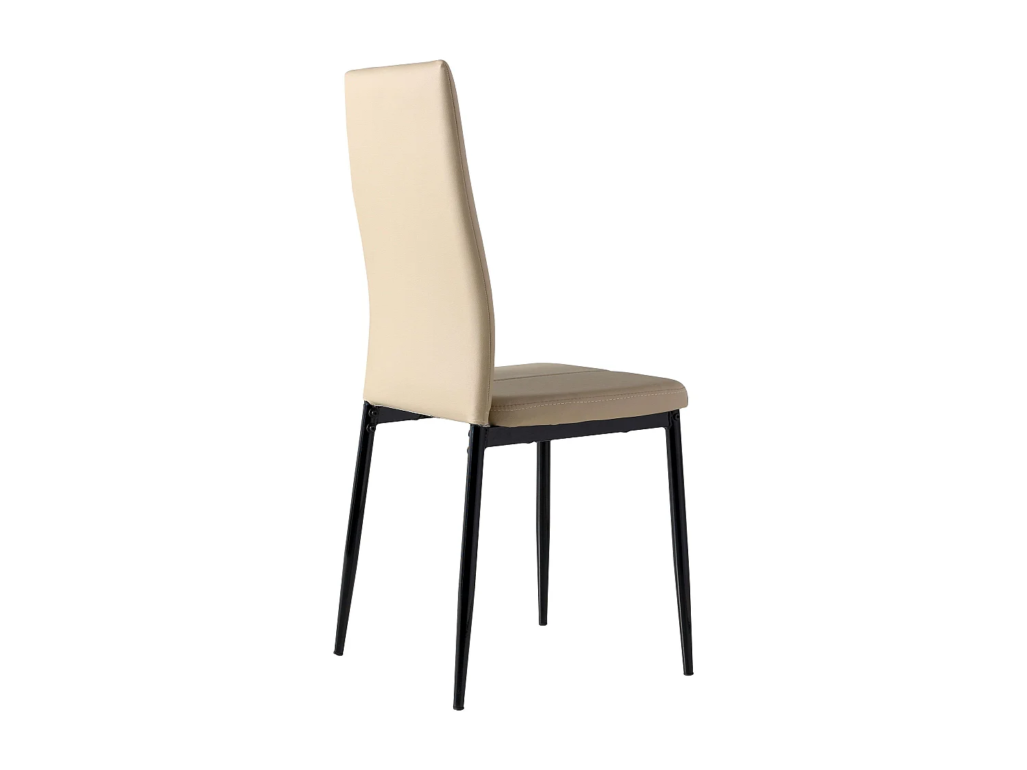 Pack 4 sillas Polipiel Brea Capuchino Comedor Salón 98x42x47 cm