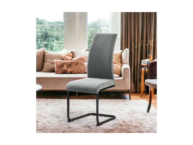 Pack 2 Sillas Tacoma Estilo Contemporáneo Gris 43x100x45 cm.