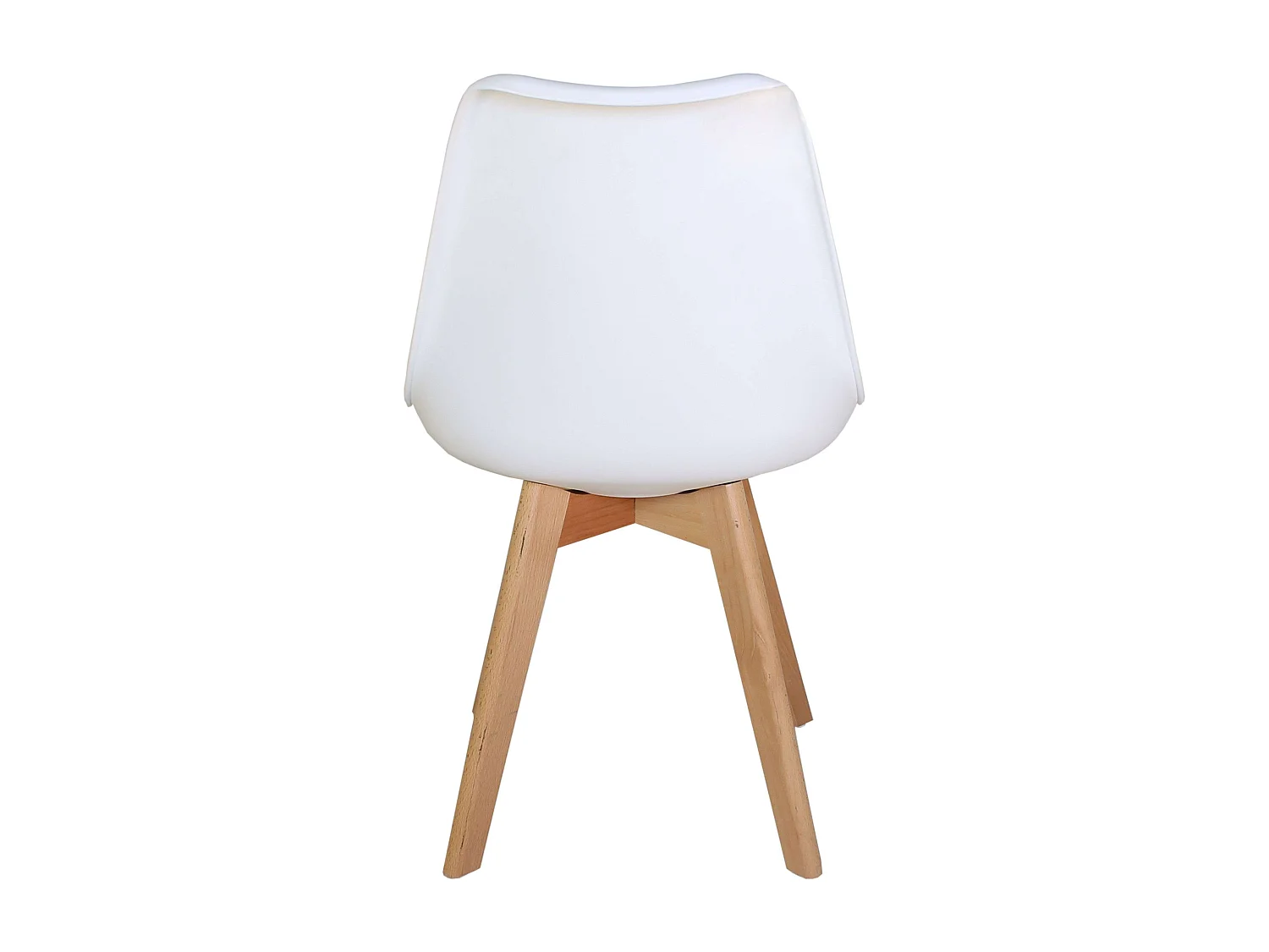 Pack 2 Sillas Nórdic Estilo Nórdico Blanco y Roble 83x49x56 cm