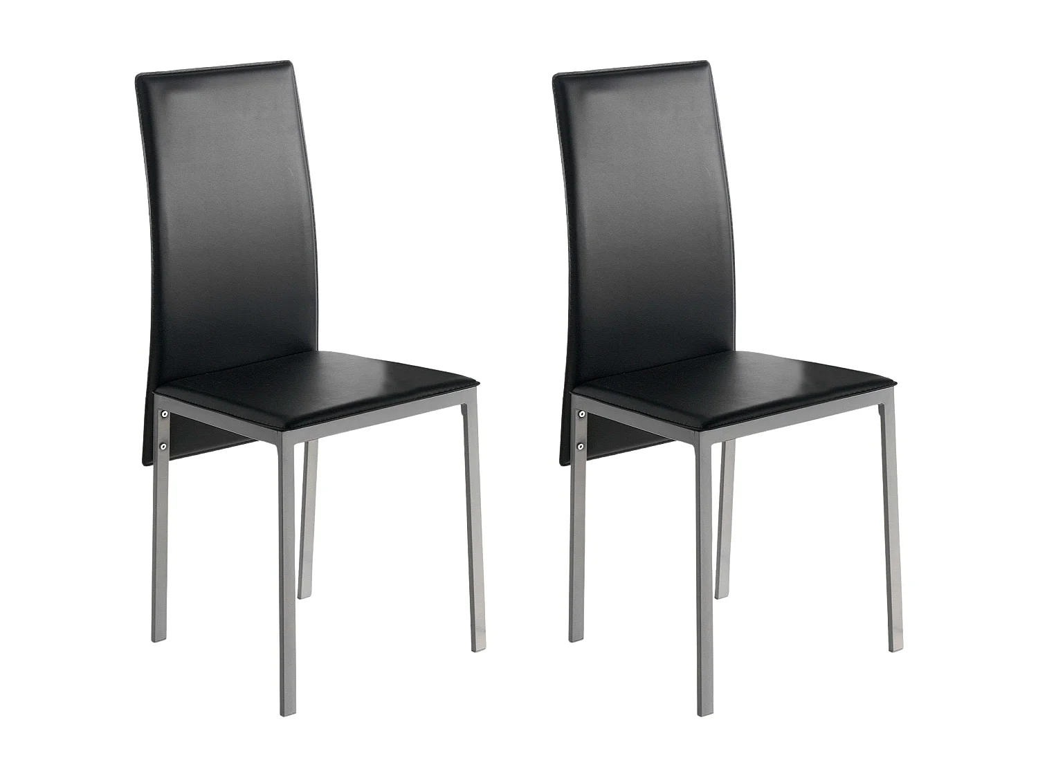 Pack 2 Sillas Comedor Saona Contemporáneo Negro 97x51x42