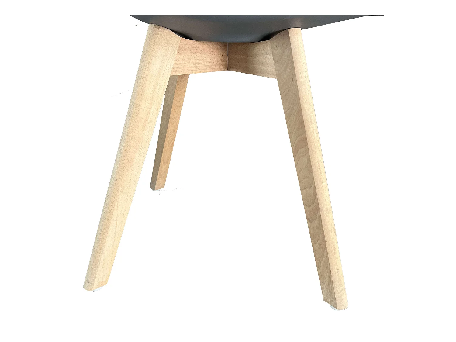 Sillas Comedor Bristo 4 Uds Contemporáneo Gris/Madera Haya 84x48x54 cm