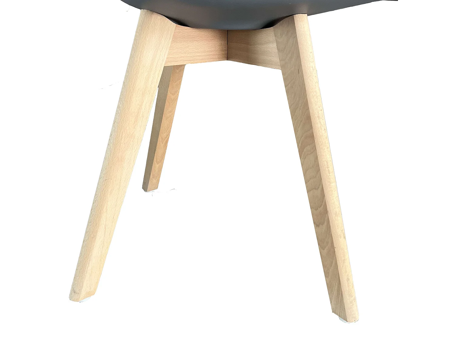 Sillas Comedor Bristo 4 Uds Contemporáneo Gris/Madera Haya 84x48x54 cm