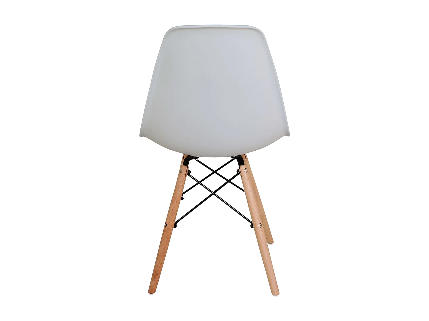 Pack 2 Sillas Nórdicas Vintage Blanco Polipropileno Patas Haya 83x51x47 cm