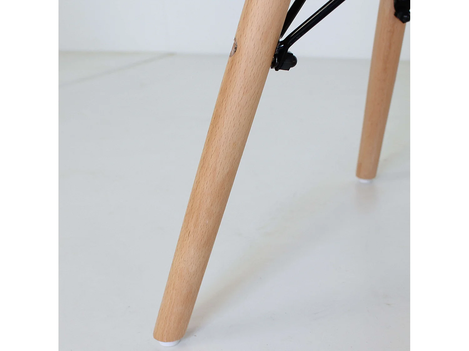 Pack 2 Sillas Nórdicas Vintage Blanco Polipropileno Patas Haya 83x51x47 cm
