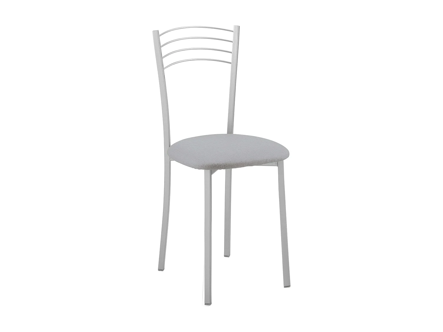 Pack 2 Sillas Cocina Modernas Gris Metal y Poliuretano 89x40x45 cm