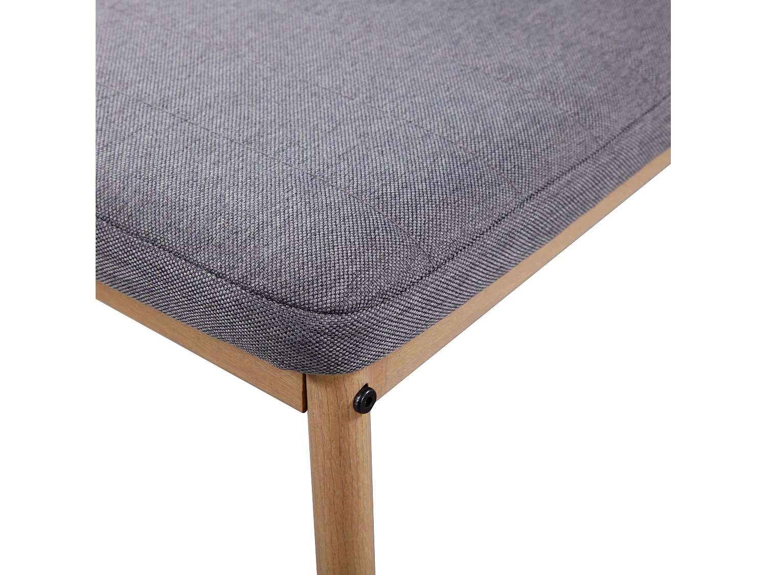 Pack 4 Sillas Comedor Cocina Modernas Tela Gris Patas Metal 98x42x48 cm