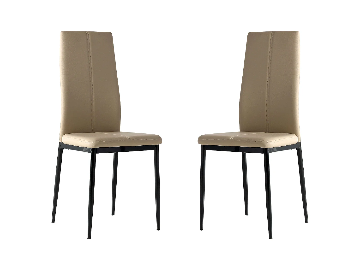 Pack 2 Sillas de Comedor Salón Capuchino, Sillas Brea Cómodas y Modernas 42x98x47 cm