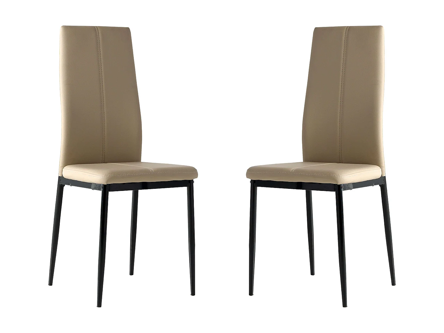 Pack 2 Sillas de Comedor Salón Capuchino, Sillas Brea Cómodas y Modernas 42x98x47 cm