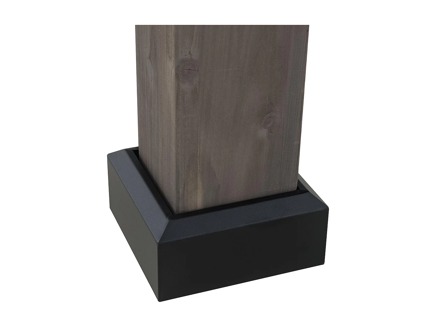 Tonnelle d'extérieur en bois avec toit métallique à 2 niveaux et crochet de plafond RYSY 390 cm x 450 cm