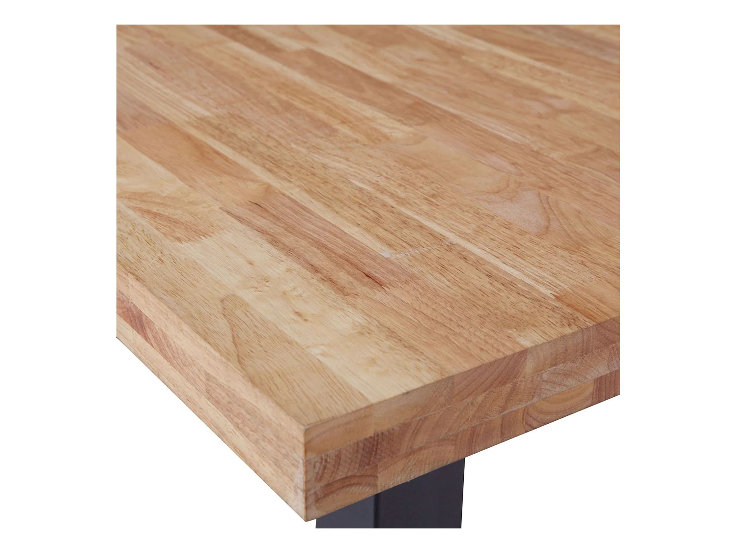 Pack Mesa Loft Industrial Roble/Negro + 4 Sillas Nórdicas Blanco/Roble