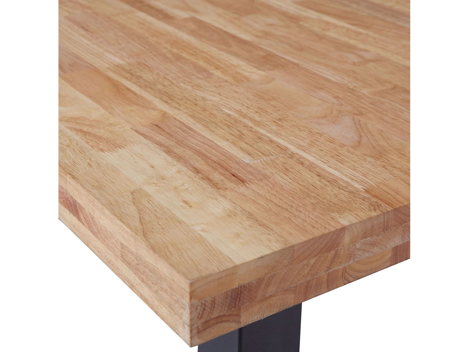 Pack Mesa Loft Industrial Roble/Negro + 4 Sillas Nórdicas Blanco/Roble