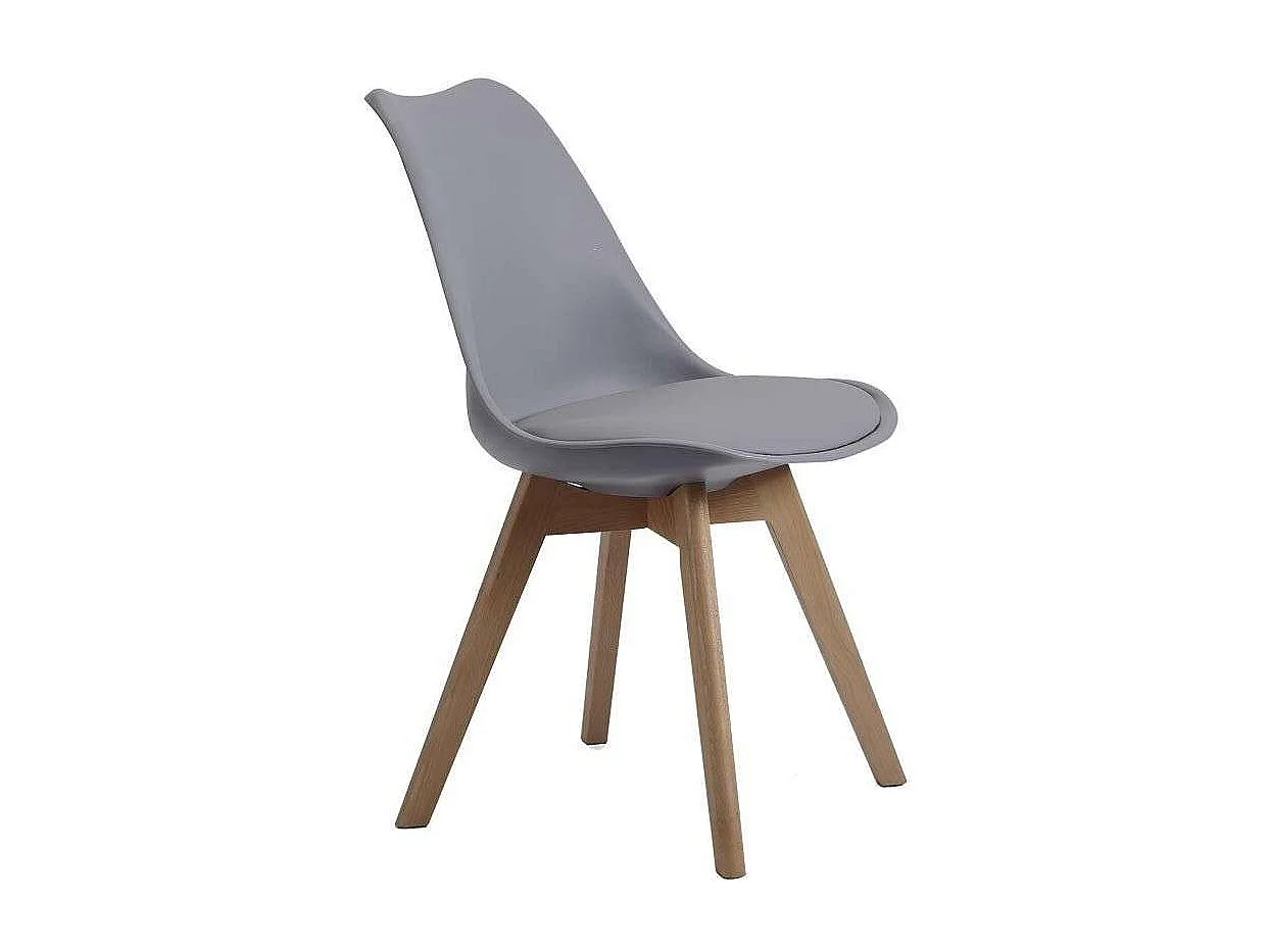 Pack Mesa 4 Sillas Nórdico Gris Cemento Estilo Moderno