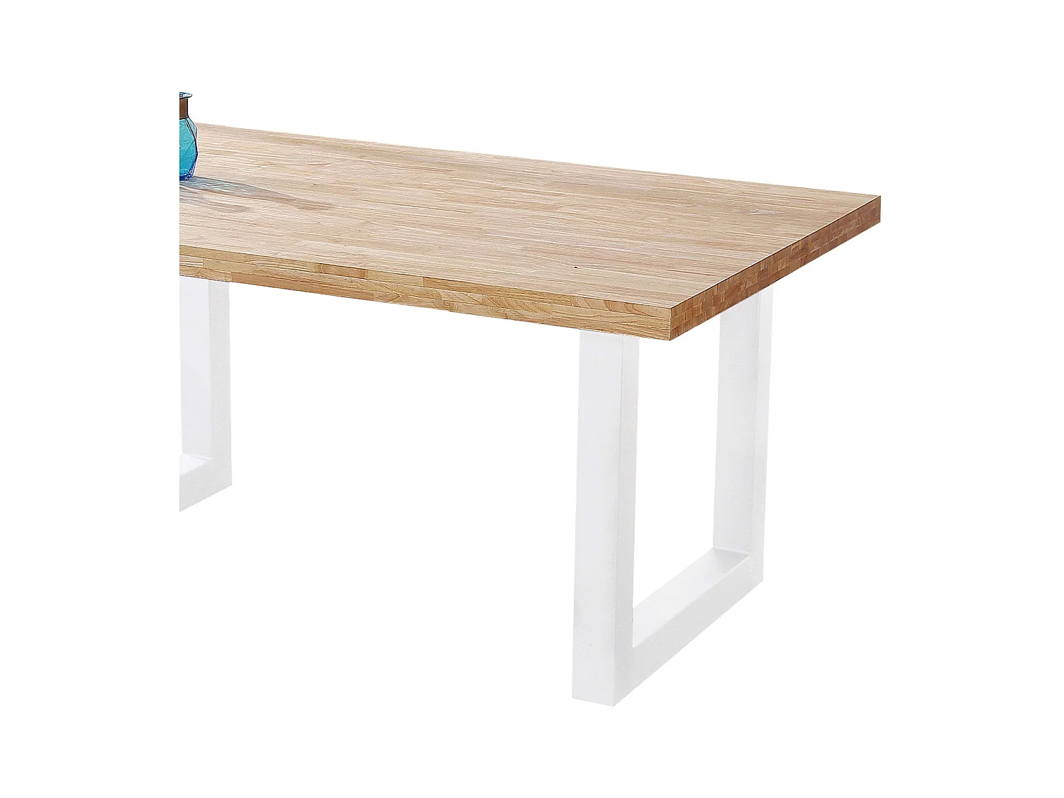 Pack comedor Loft roble nordish/blanco (mesa fija + 4 sillas Bistro gris)