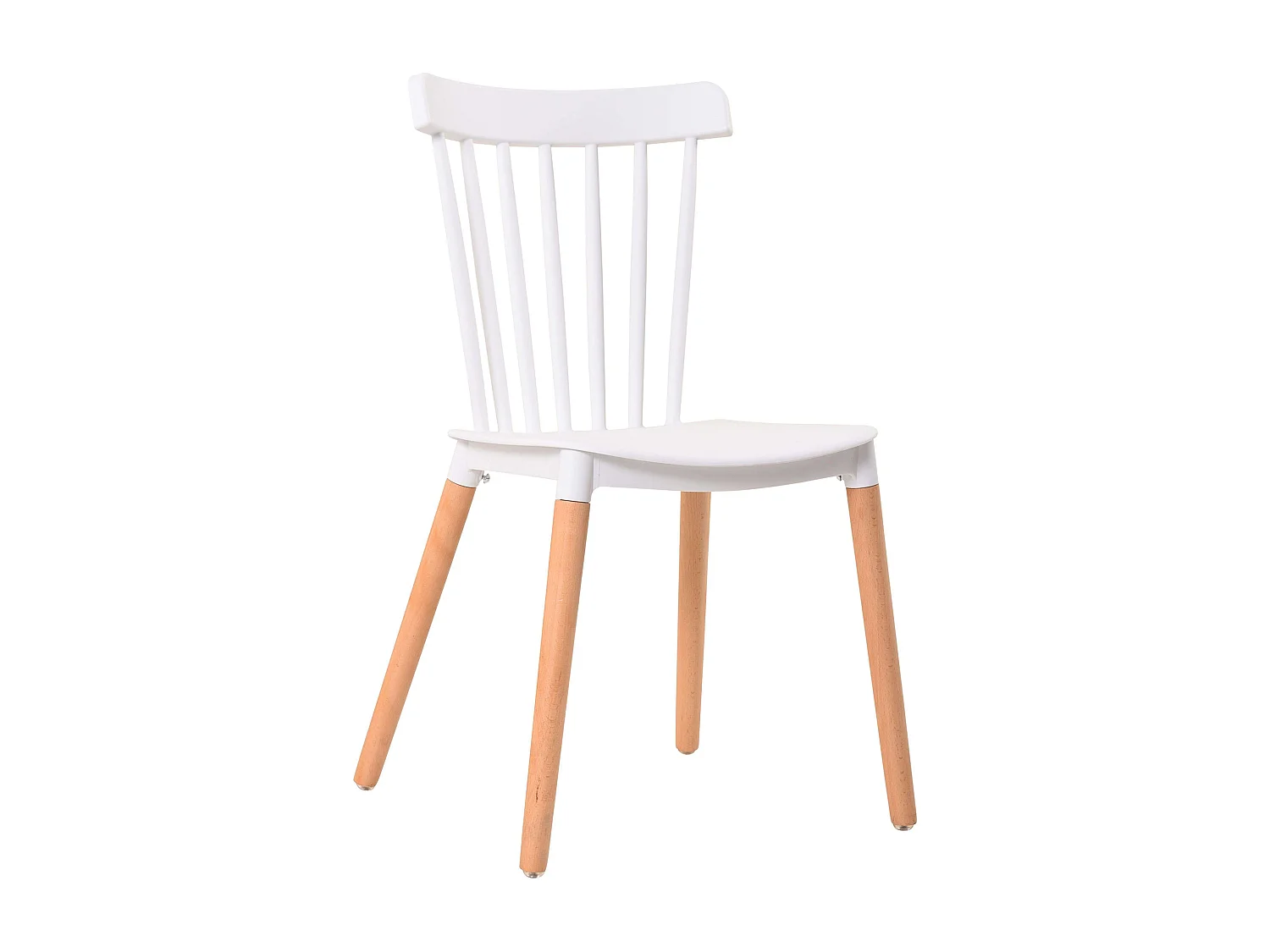 Pack comedor mesa roble Canadian/Blanco Artik + 4 sillas Alna blancas