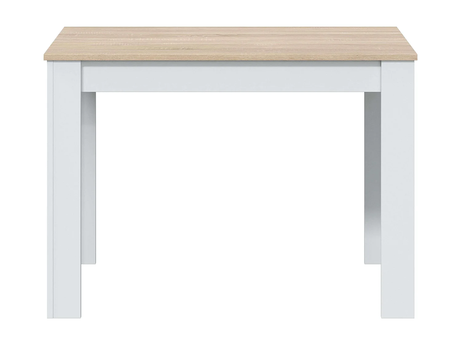 Pack comedor mesa roble Canadian/Blanco Artik + 4 sillas Alna blancas