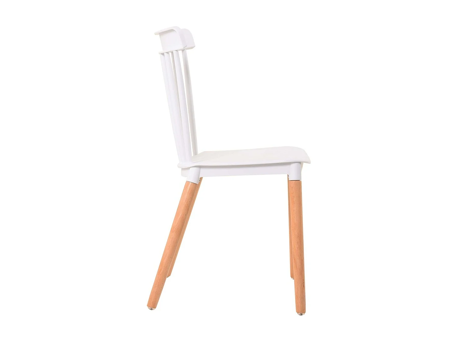 Pack comedor mesa roble Canadian/Blanco Artik + 4 sillas Alna blancas