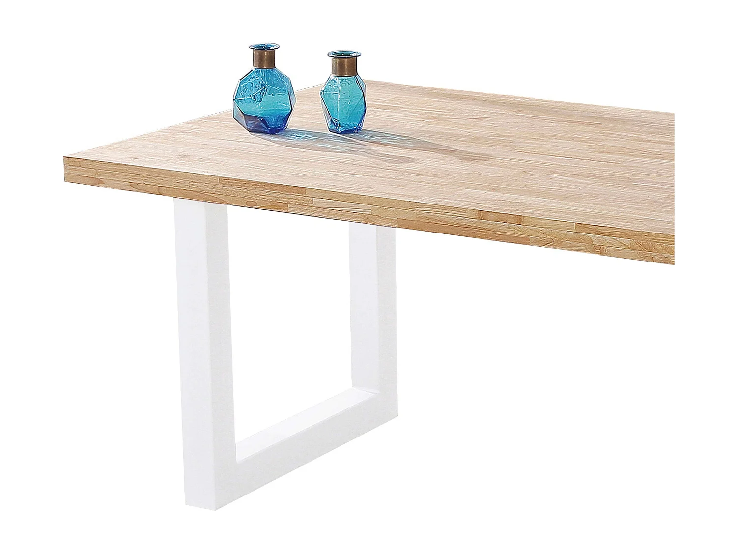 Pack mesa comedor + 4 sillas Loft roble nordish/blanco (madera y metal)