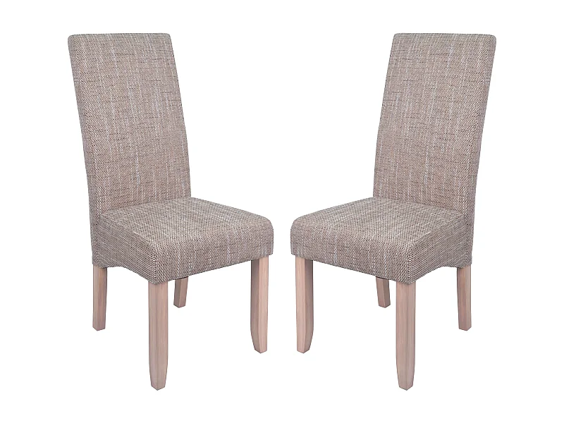 Pack 2 Sillas Comedor Contemporáneo Arena Tapizadas 108x47x62 cm