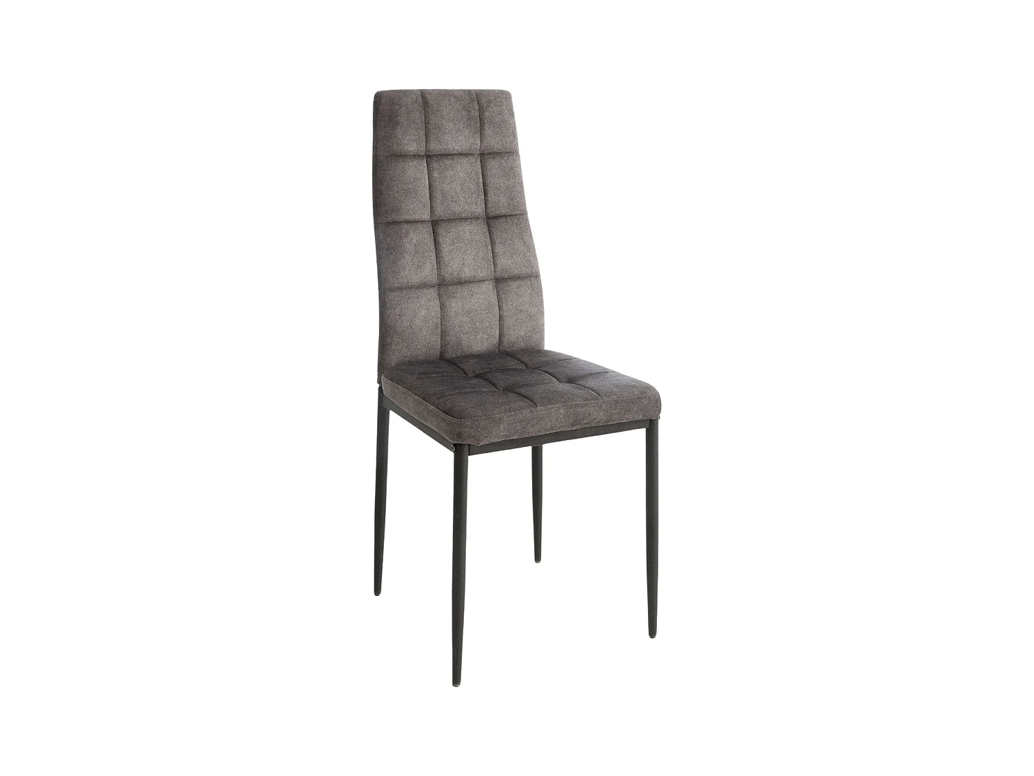 Pack 2 Sillas Comedor Denia Contemporáneas Tela/Terciopelo Gris 42x98x48 cm