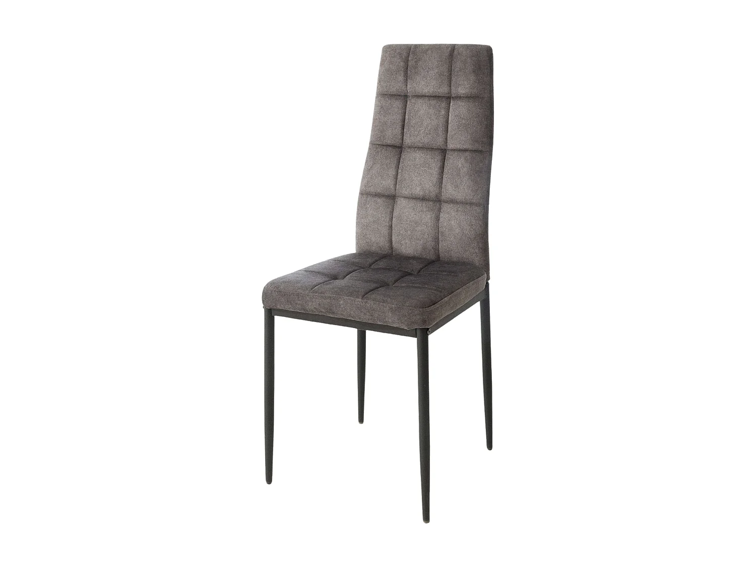 Pack 2 Sillas Comedor Denia Contemporáneas Tela/Terciopelo Gris 42x98x48 cm