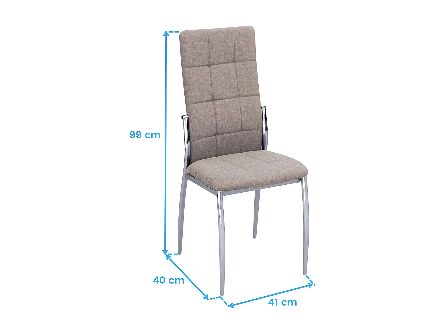 Pack 4 Sillas Salón Comedor Jana Estilo Moderno Marrón