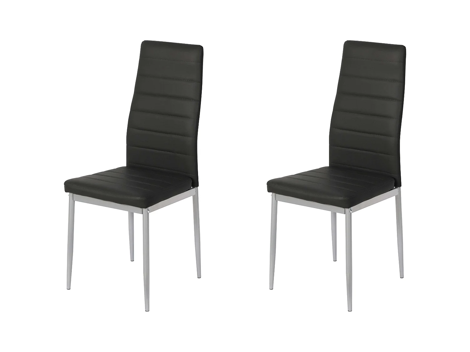 Pack 2 Sillas Comedor Dalba Estilo Industrial Negro