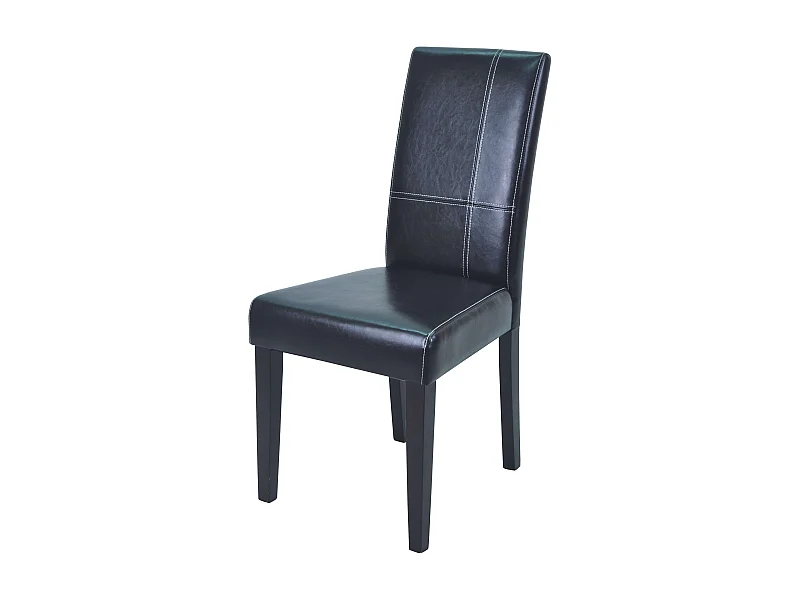 Pack 2 Sillas Comedor Guevara Negro Mate y Castaño