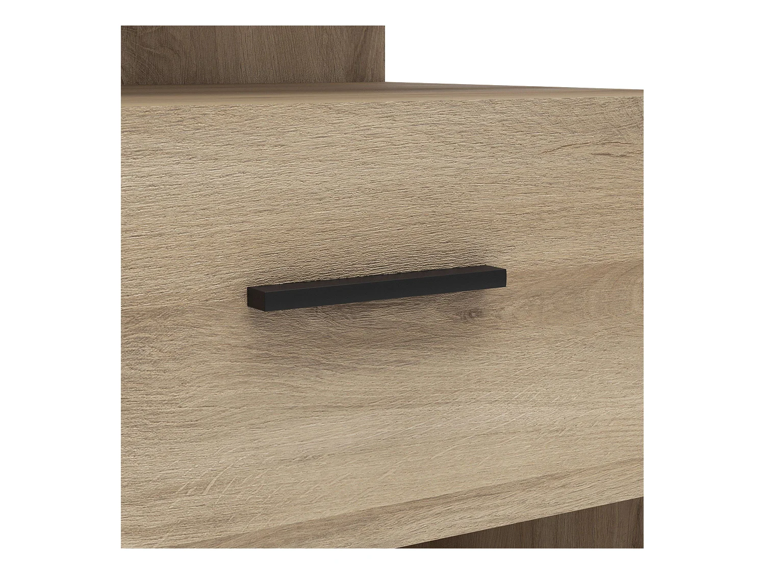 Vestidor Urano Roble Kronberg y Negro 180x45x208 cm Dormitorio Ind.