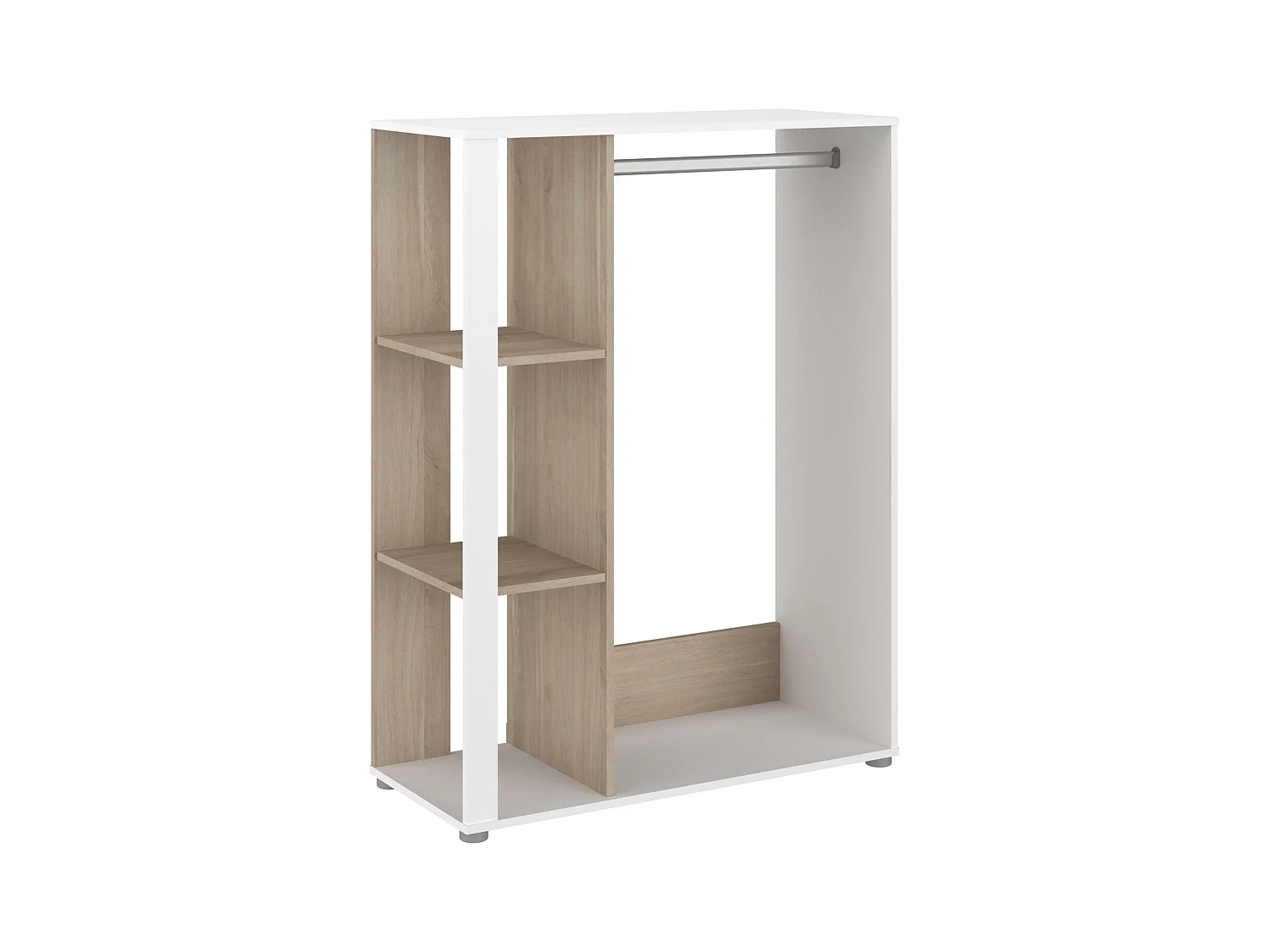 Dressing Boréal Chêne Japonais Blanc Mat 90x79 cm