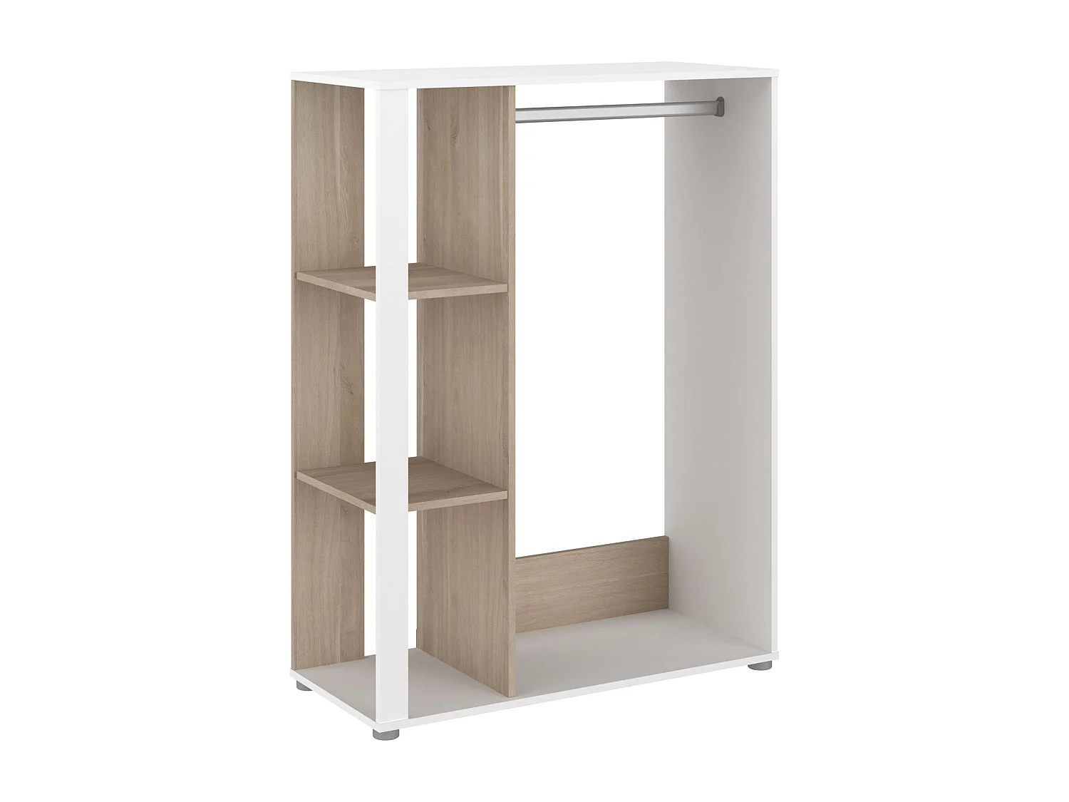 Dressing Boréal Chêne Japonais Blanc Mat 90x79 cm