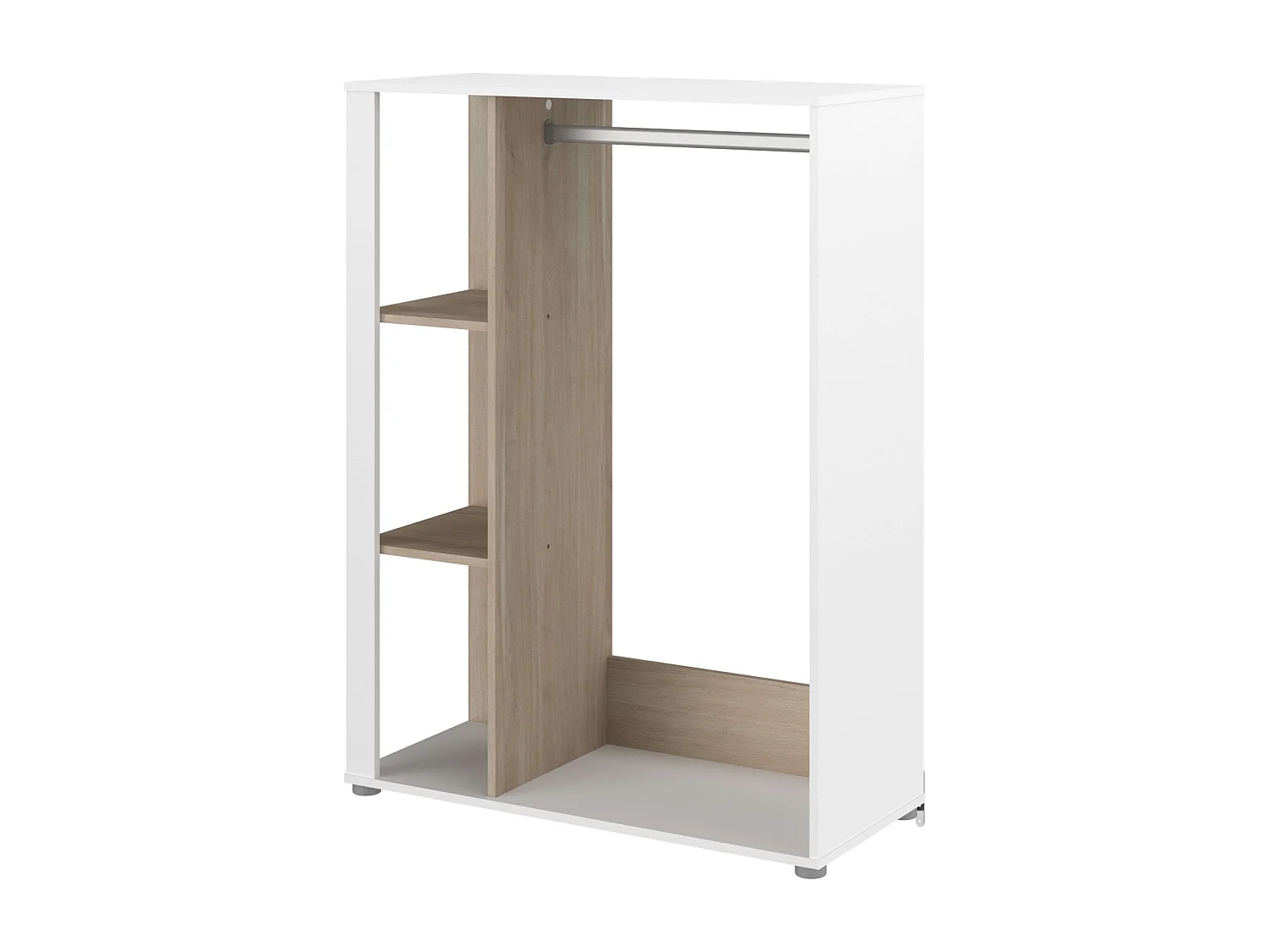 Dressing Boréal Chêne Japonais Blanc Mat 90x79 cm