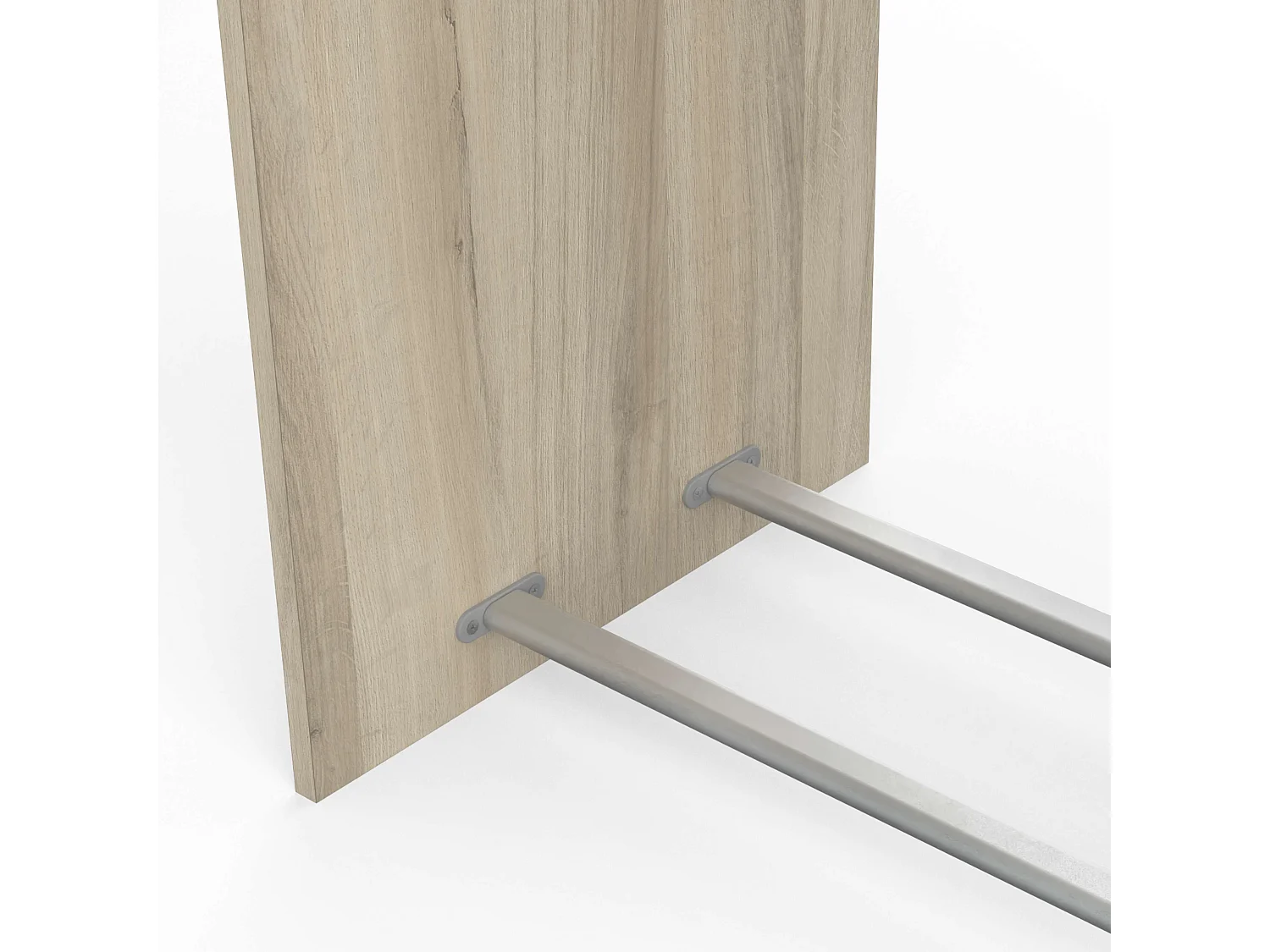 Vestidor Abierto Swing, 3 cajones roble/blanco