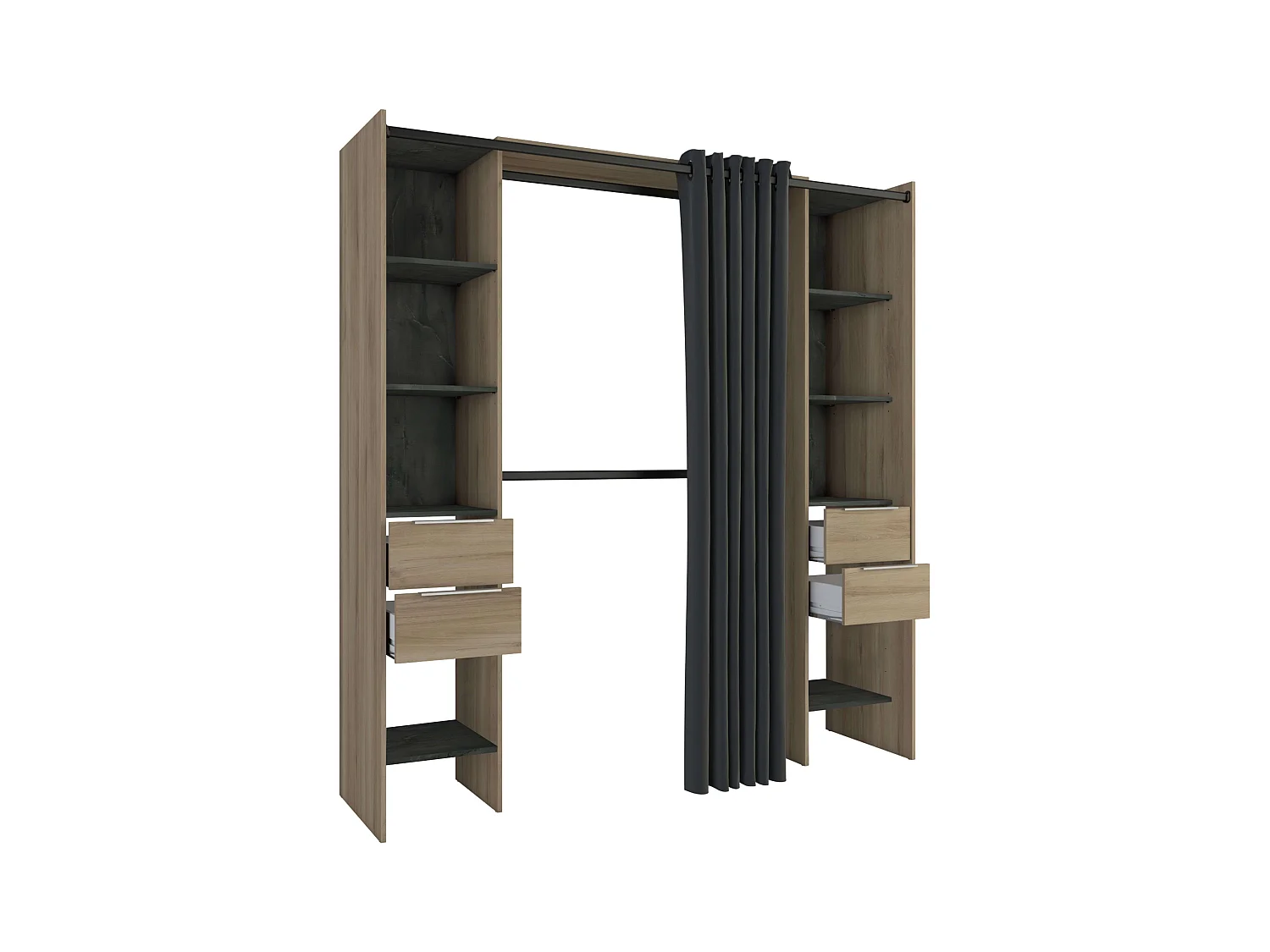 Vestidor Abierto Dana Kronberg & Sidewalk 203x115-190x50cm Habitación Moderna