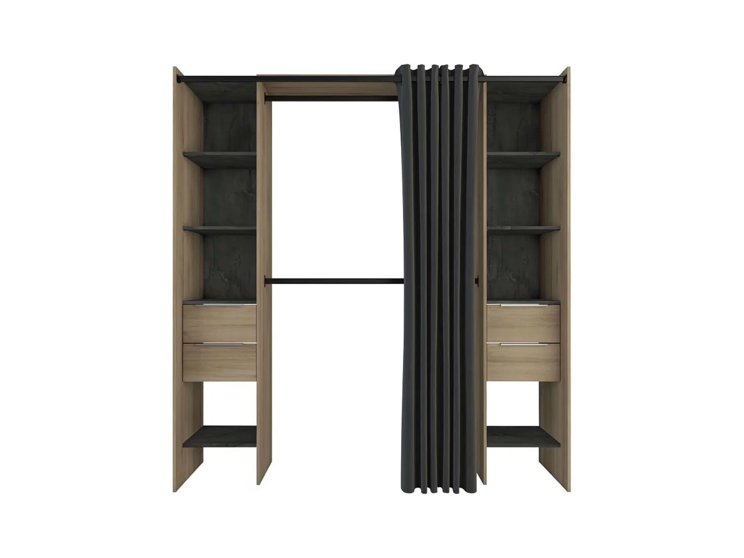 Vestidor Abierto Dana Kronberg & Sidewalk 203x115-190x50cm Habitación Moderna