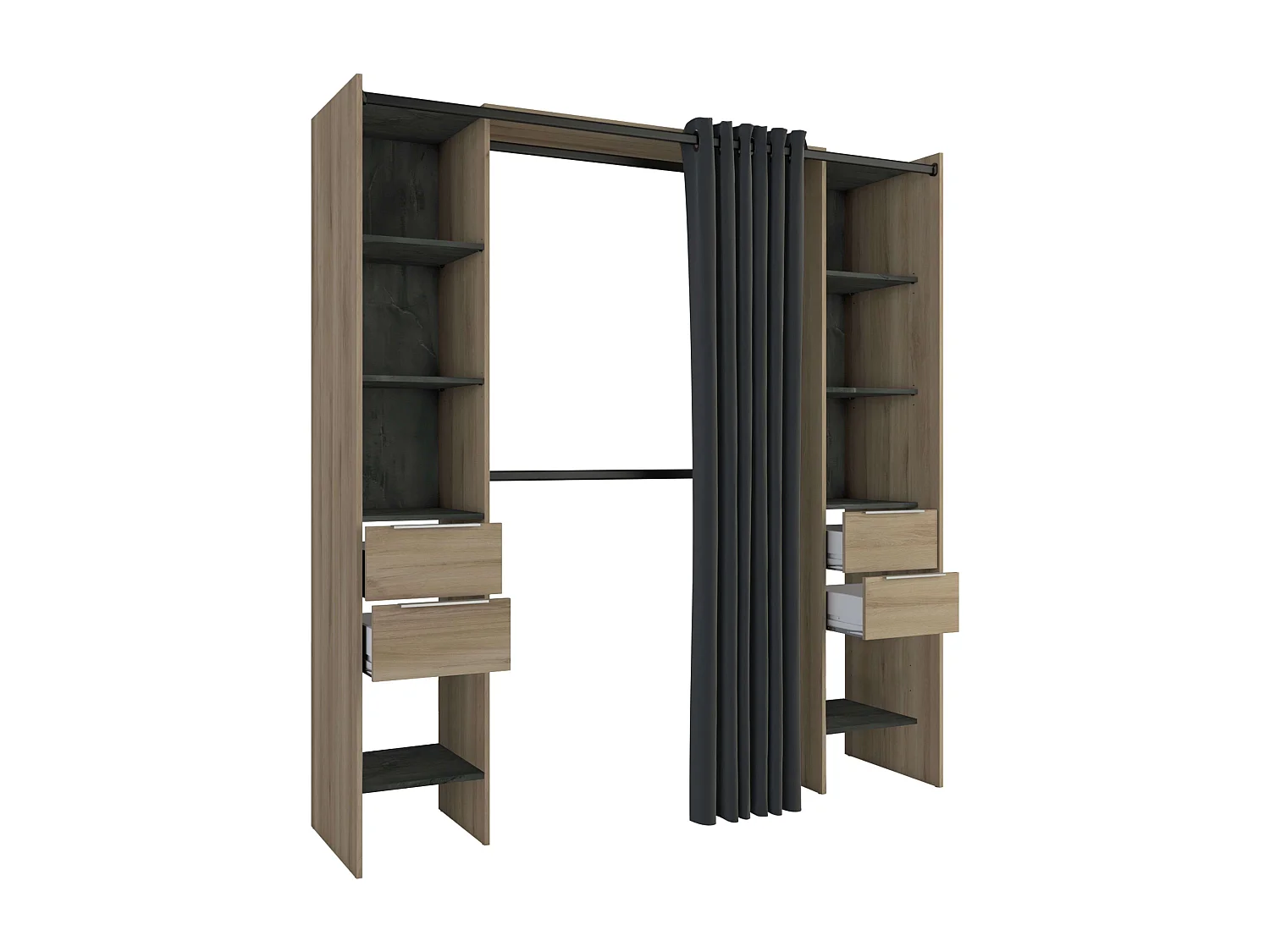 Vestidor Abierto Dana Kronberg & Sidewalk 203x115-190x50cm Habitación Moderna