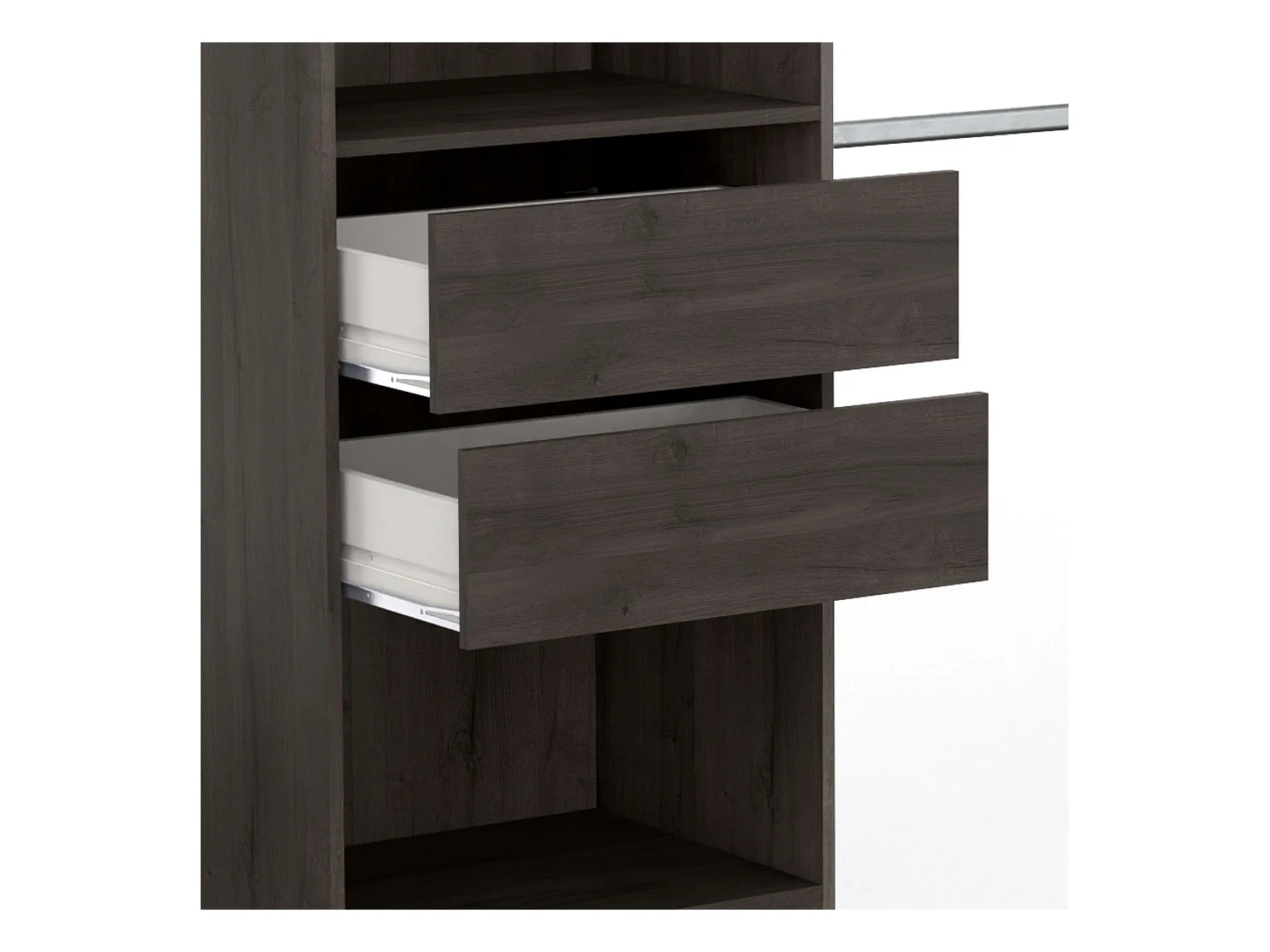 Miami Vestidor Extensible 155-192 cm Roble Waterford en Melamina