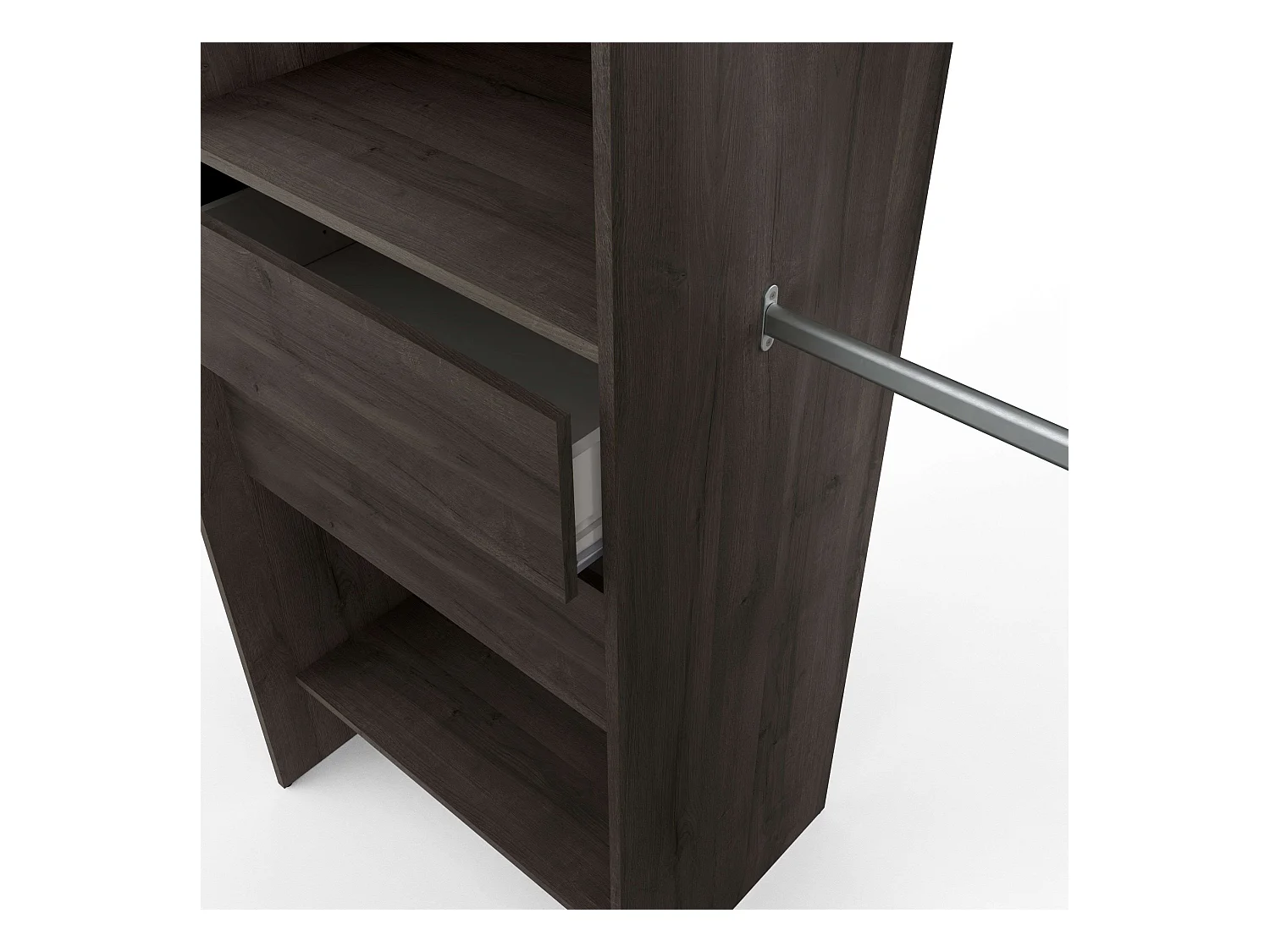 Miami Vestidor Extensible 155-192 cm Roble Waterford en Melamina