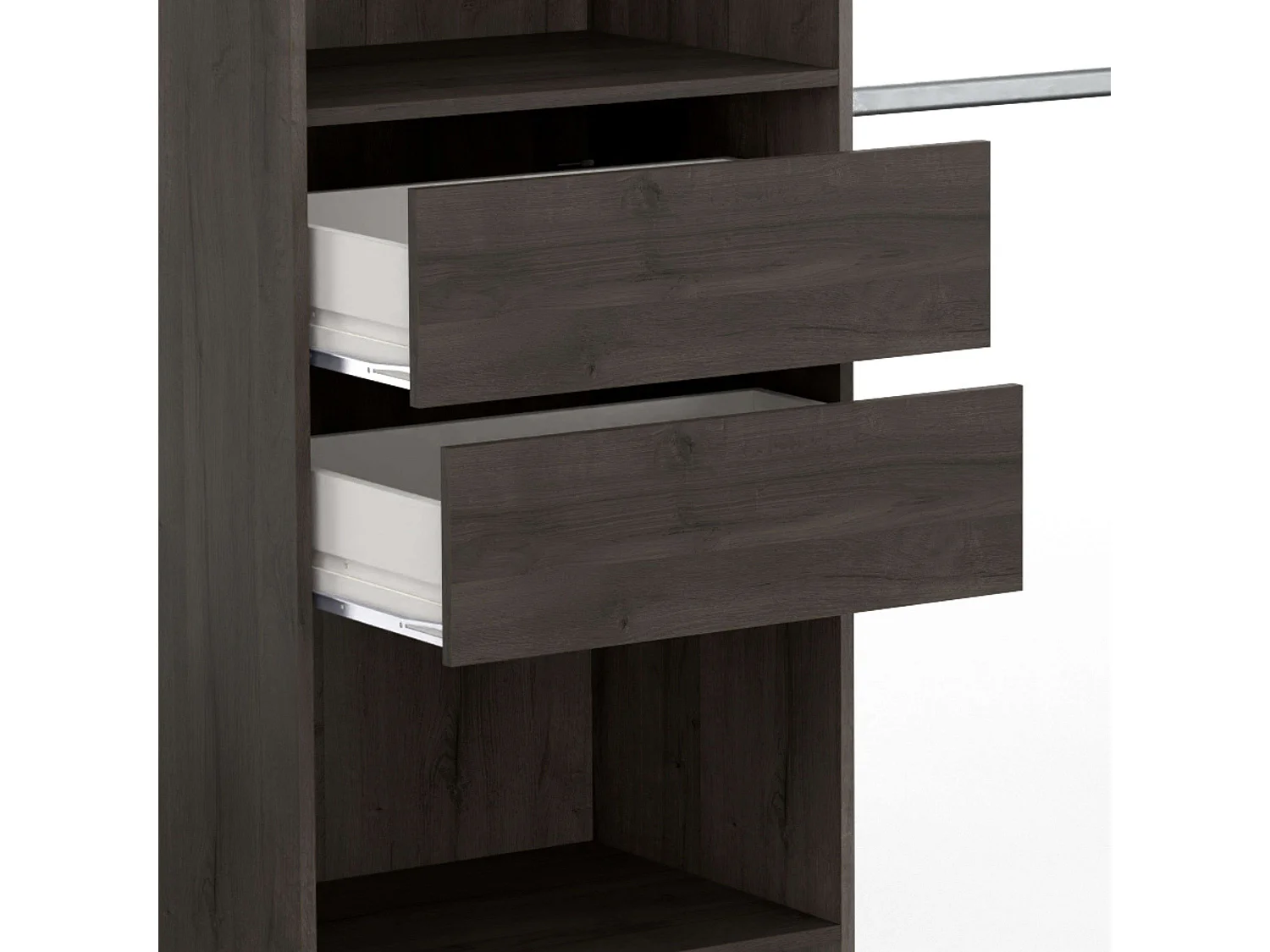 Miami Vestidor Extensible 155-192 cm Roble Waterford en Melamina