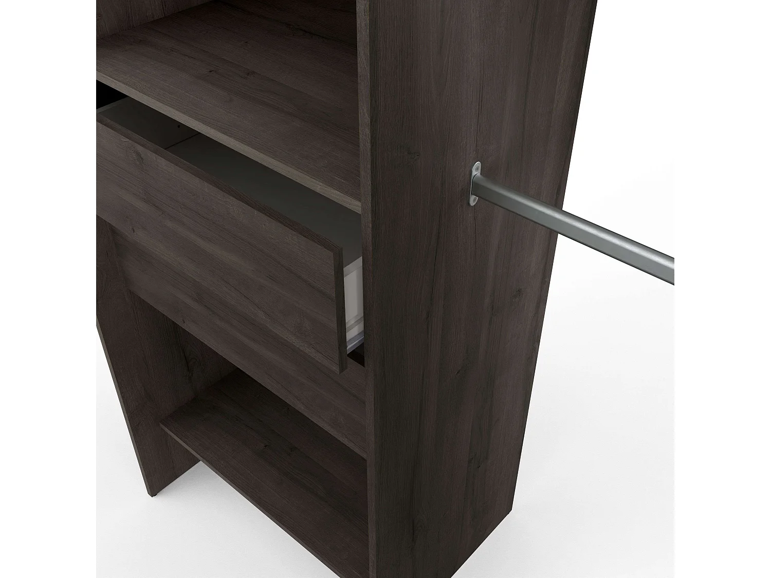 Miami Vestidor Extensible 155-192 cm Roble Waterford en Melamina